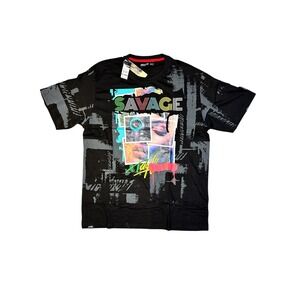 Contender Savage Graphic Print Size 2XL Short Sleeve T-Shirt Streetwear NWT‎